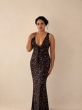 Midnight Bloom Maxi Dress